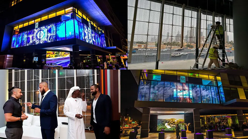 LED transparent screens