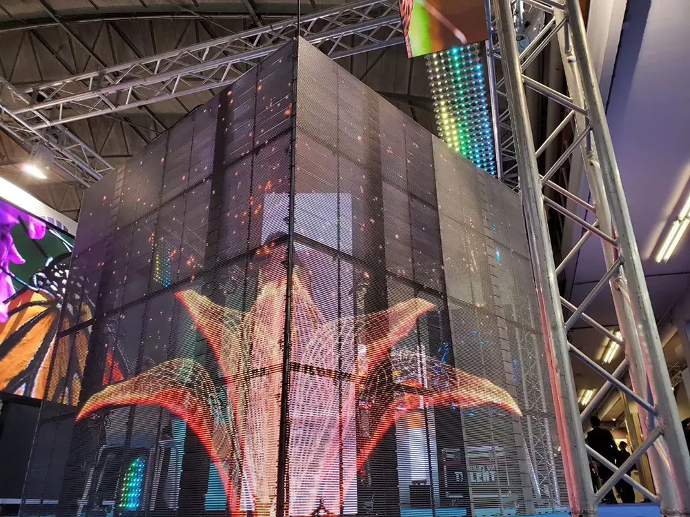LED transparent screens