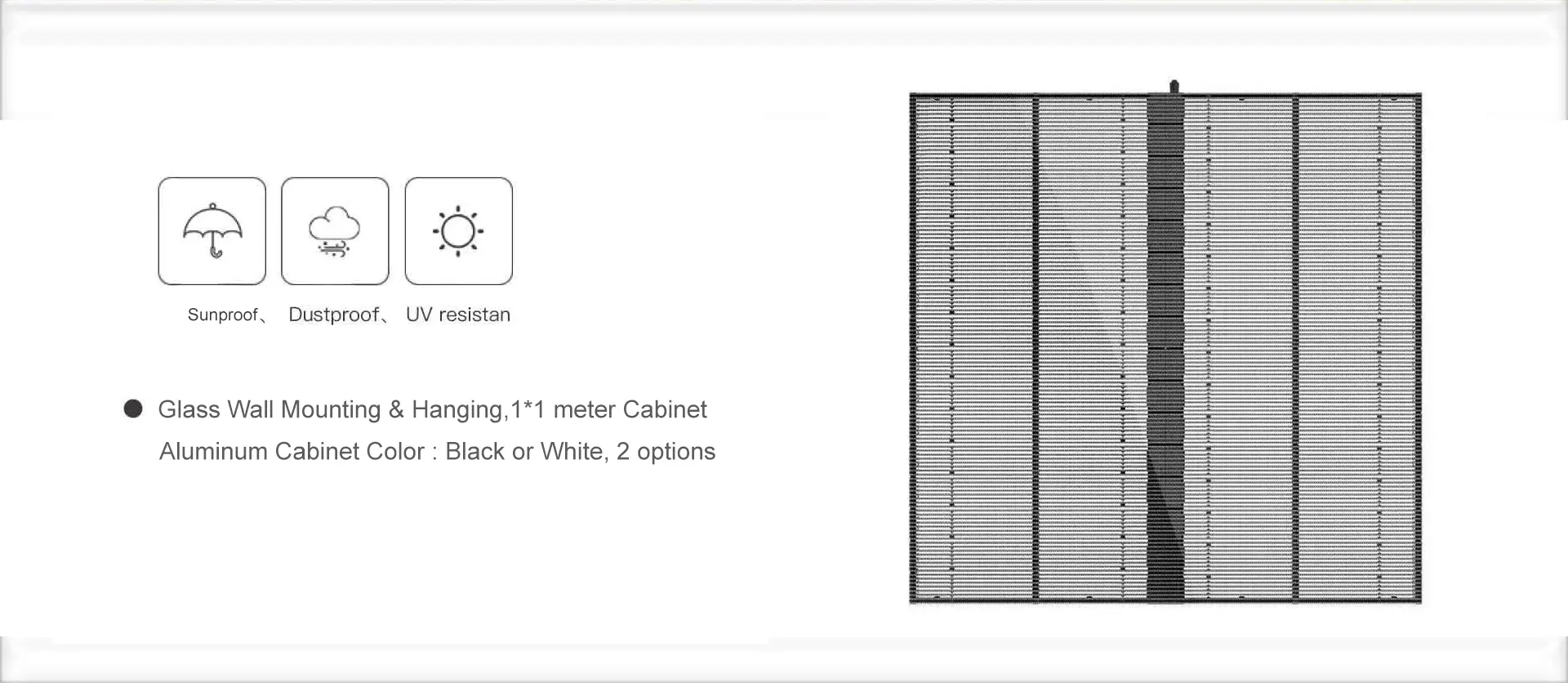 zain transparent led screen