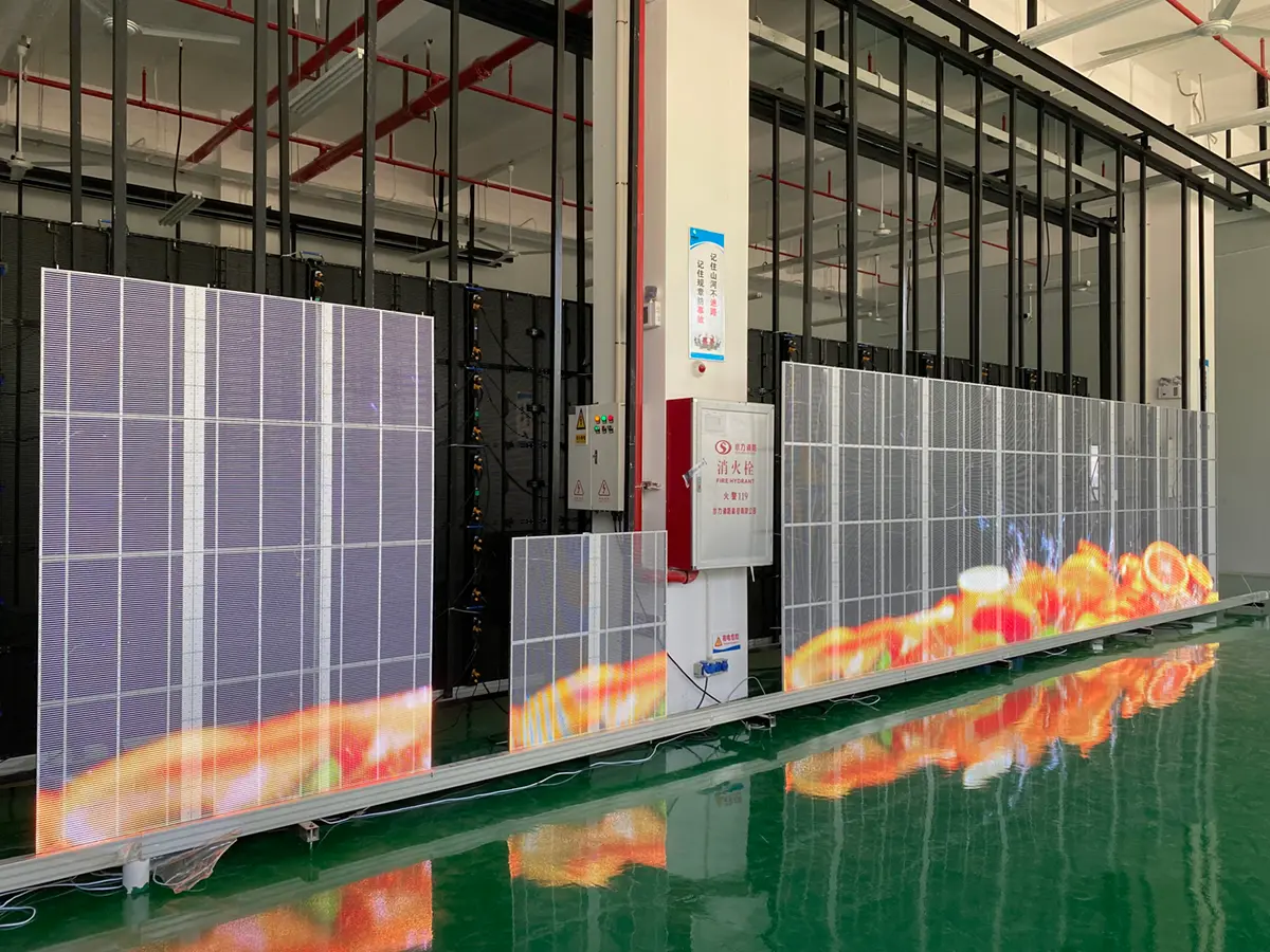 LED transparent screens