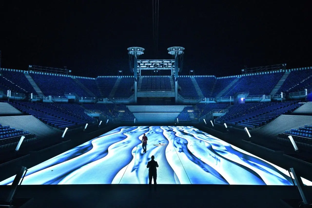 stadium curtain led display