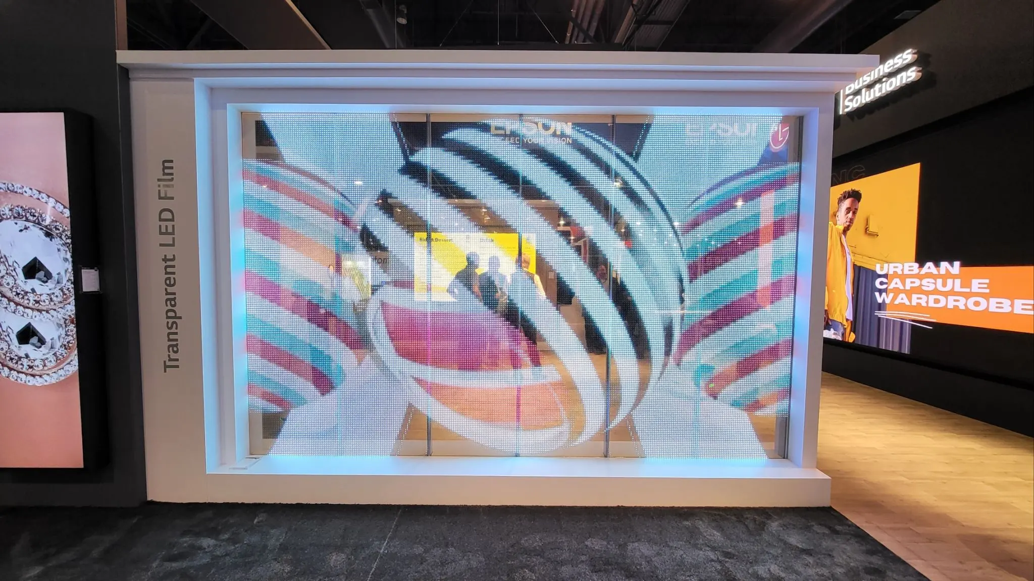 Adhesive Video Display